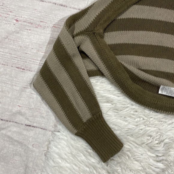 Nicholas Green Striped Knit Shrug Crop Cardigan - Picture 10 of 11